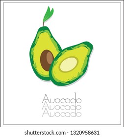 Avocado Vector Organic Diet