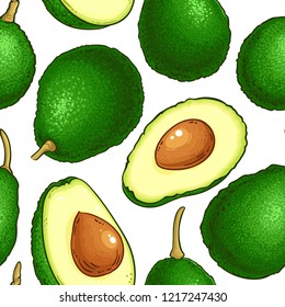 avocado vector pattern
