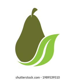 Avocado vector template icon design