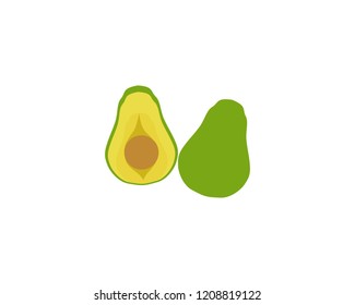 avocado vector template logo and symbol