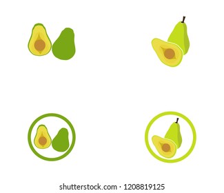avocado vector template logo and symbol