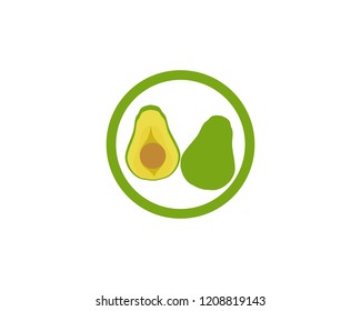 avocado vector template logo and symbol