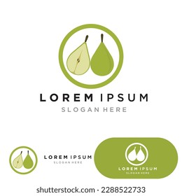 avocado vector template logo and symbol