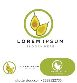 avocado vector template logo and symbol