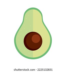 avocado vegetable food icon isolated