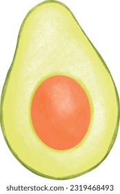avocado vegetable healthy food. Avocado icon or logo.