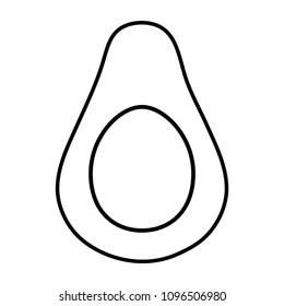 avocado vegetable icon 