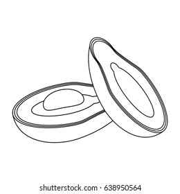avocado vegetable icon image 