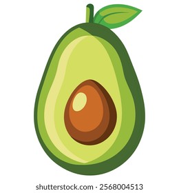 Avocado vegetable organic icon isolated