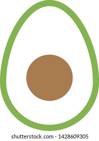 Avocado Vegetable Vector Illustration Background