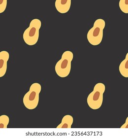Avocado Vegetables seamless pattern. Vegetarian healthy bio food background, Vegan organic eco products. Vector illustration.