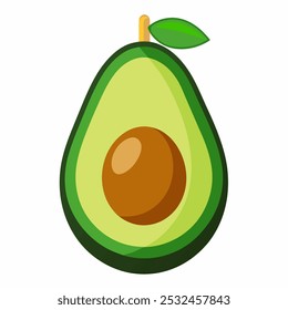 Avocados vector icon on white background 