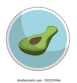 avocato vegetable icon image vector illustration design 