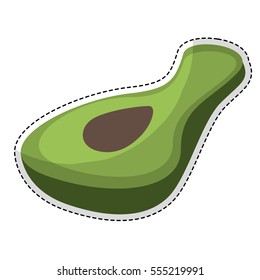 avocato vegetable icon image vector illustration design 