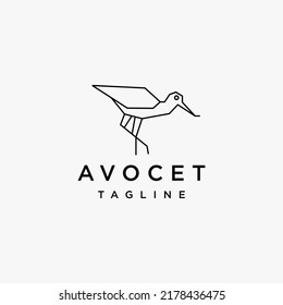 Avocet  logo icon design template