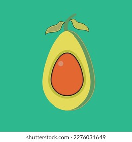 Avocodo Vector Illustration with icon
