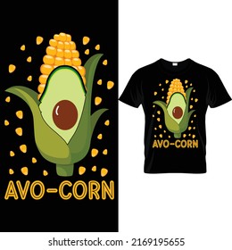 Avo-corn lover t shirt design svg