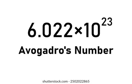 Avogadro's Number. Number of Particles in One Mole of Substance.