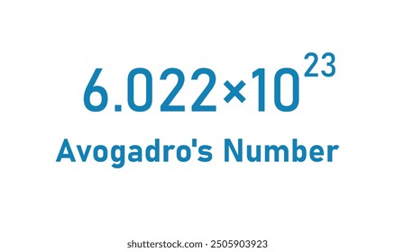 Avogadro's Number. Number of Particles in One Mole of Substance.