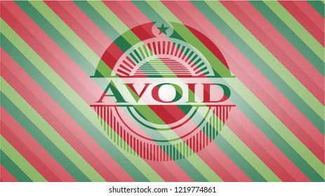 Avoid christmas style badge..