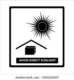 Avoid Direct Sunlight Vector Logo Icon Symbol Illustration Template