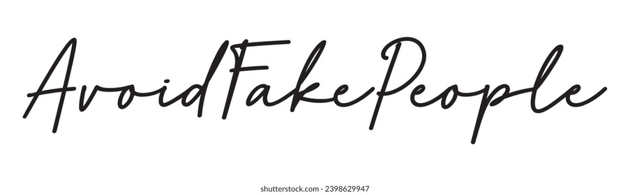 avoid fake people text on white background.