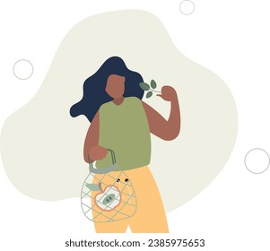 .Avoid meat elements and animal products in your meal with healthy alternative from vegetarian nutrition .flat vector illustration
