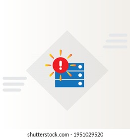 Avoid Outages and Downtime icon isolated background