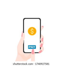Avoid Pay with Banknote. Use Payment Application with Smartphone for protection Coronavirus.