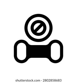 Avoid strenuous activity. Outlined stroke vector icon with black-filled details.