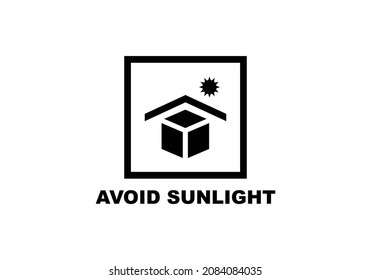 Avoid Sunlight Simple Flat Icon Vector Illustration