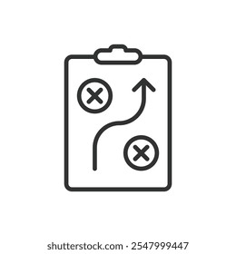 Avoid traps strategy, icon in line design. Strategy, traps, avoid, escape, danger, solution, prevention on white background vector. Avoid traps strategy editable stroke icon