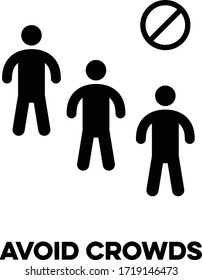 Avoiding crowds is necessary during global pandemic coronavirus