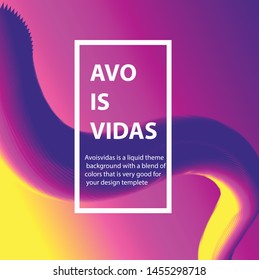 Avoisvidas is a liquid theme background with a blend of colors that is very good for your design templete