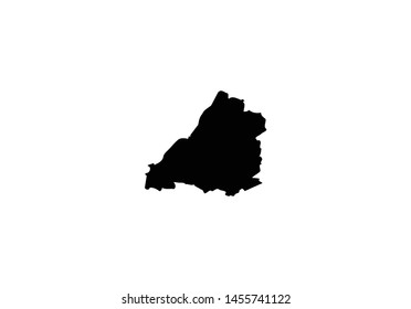 Avon County outline map England region  United Kingdom state country 