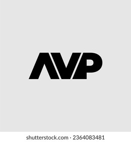 AVP initial letter monogram typography logo vector