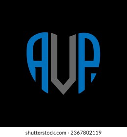 AVP letter logo creative design. AVP unique design.
