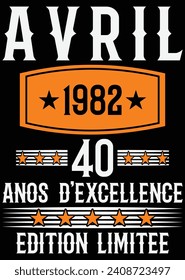 
Avril 1982 40 Anos D'excellence eps cut file for cutting machine