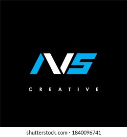 AVS Letter Initial Logo Design Template Vector Illustration	
