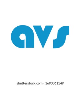 avs letter logo design vector simple