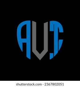 AVT Brief Logo kreatives Design. AVT einzigartiges Design.
