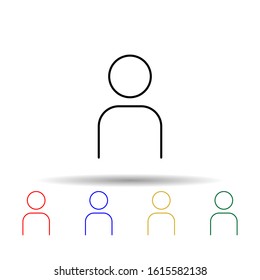 avtaraka multi color style icon. Simple thin line, outline vector of web icons for ui and ux, website or mobile application