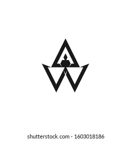 aw art icon logo vector