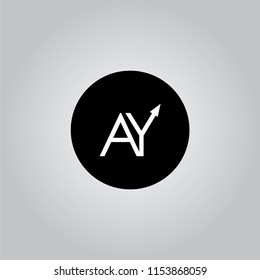 AW UP TO AZ LOGO DESIGN WITH BLACK AND WHITE CREATIVE ICON TEXT LETTER VECTOR.