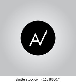 AW UP TO AZ LOGO DESIGN WITH BLACK AND WHITE CREATIVE ICON TEXT LETTER VECTOR.