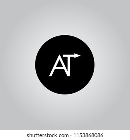 AW UP TO AZ LOGO DESIGN WITH BLACK AND WHITE CREATIVE ICON TEXT LETTER VECTOR.