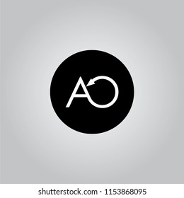 AW UP TO AZ LOGO DESIGN WITH BLACK AND WHITE CREATIVE ICON TEXT LETTER VECTOR.