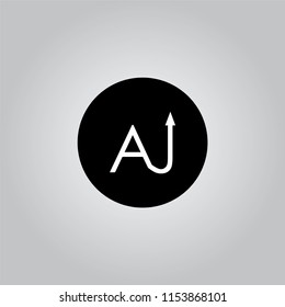 AW UP TO AZ LOGO DESIGN WITH BLACK AND WHITE CREATIVE ICON TEXT LETTER VECTOR.