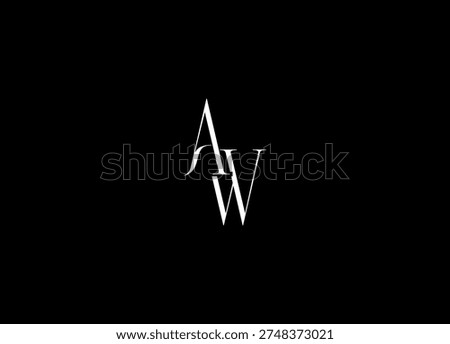 AW  Initial Logo Design Vector And Creative Logo