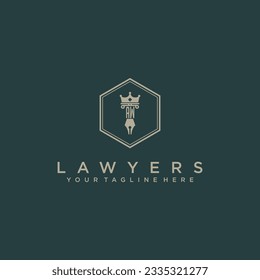 AW initials design modern legal attorney law firm lawyer advocate consultancy business logo vector
